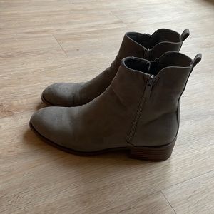 Gray Booties JustFab 7.5